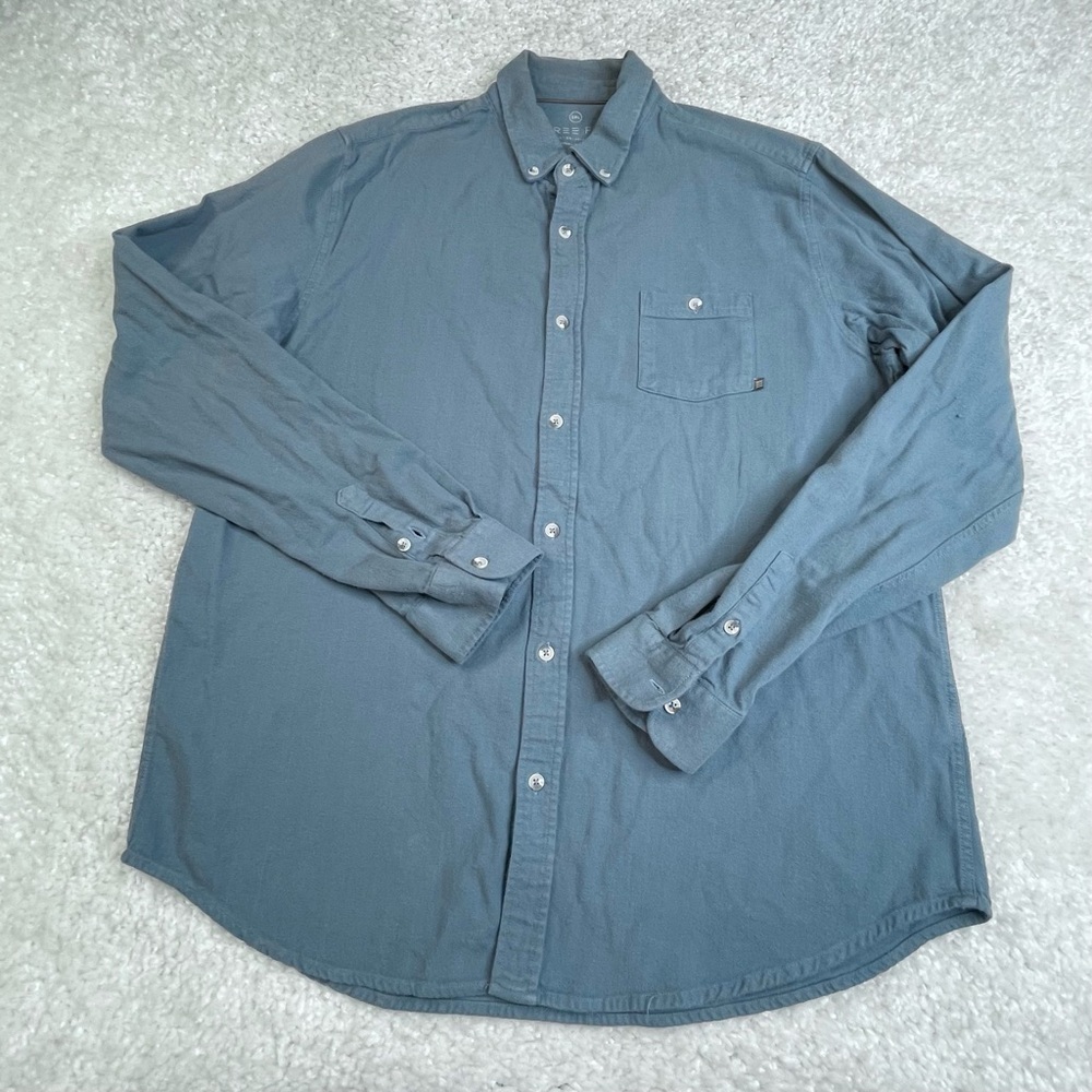 Free Fly Mens Button Down Cotton Bamboo Shirt Long Sleeve Soft Comfy Warm XXL